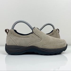 L.L. Bean Women’s Sport Moc Slip On Comfort Loafer Beige Suede Size 7.0 M